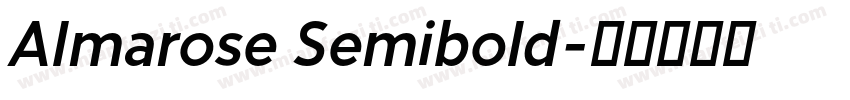 Almarose Semibold字体转换